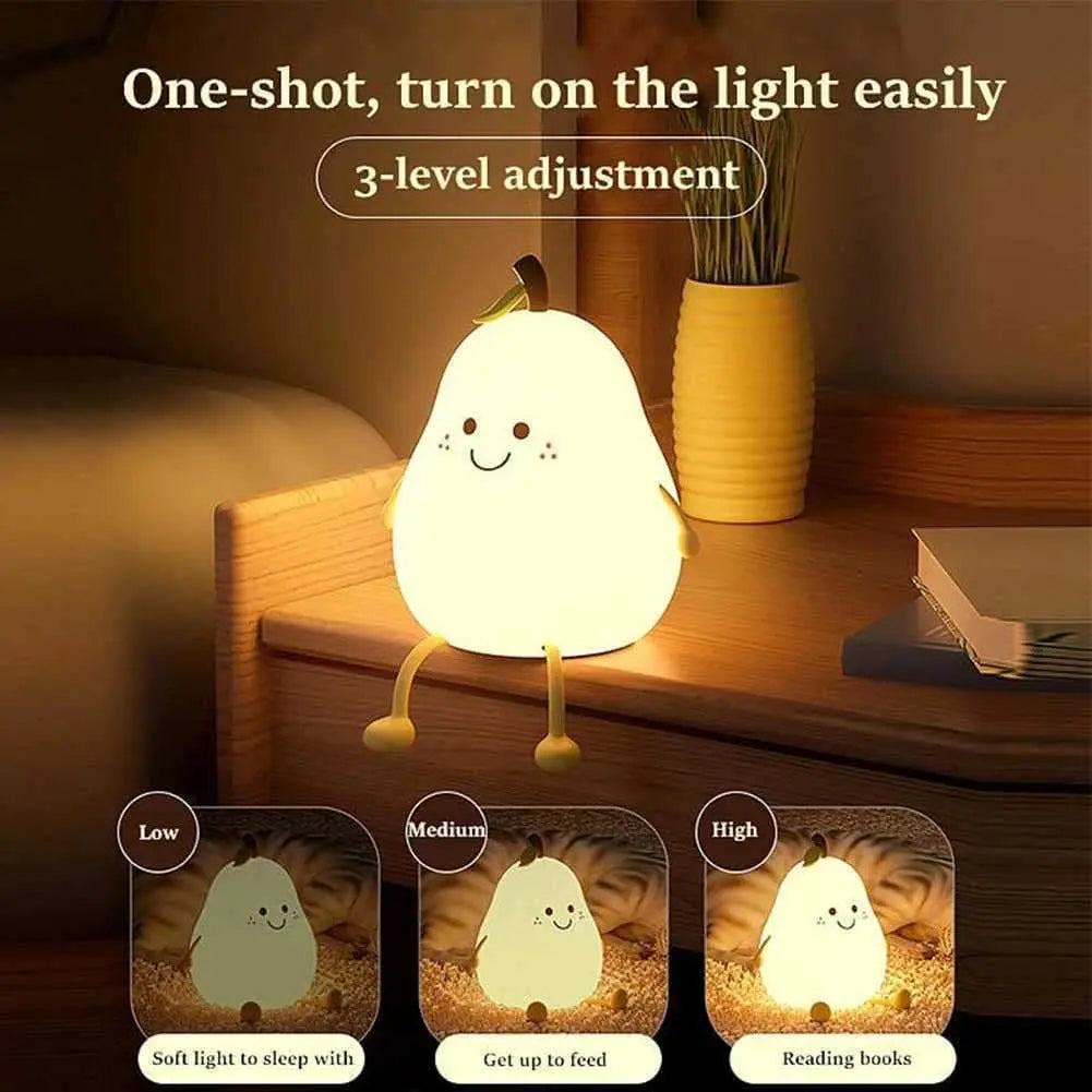 Squishy Pear Night Light š